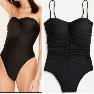 Jcrew- Ruched sweetheart one-piece swimsuit NWTs!